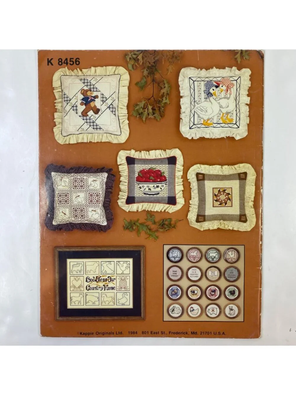Vintage Annie Potter Cross-Stitch & Needlepoint Pattern Instruction Book 56
